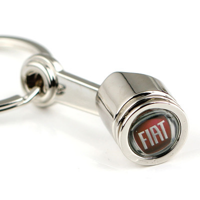 【創(chuàng)意改裝 汽配模型 仿真發(fā)動機 菲亞特汽車標活塞鑰匙扣鑰匙圈】價格,廠家,圖片,鑰匙飾品、掛件,上海蒙初商貿(mào)-